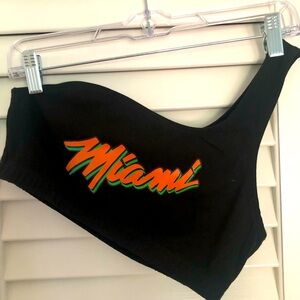 One Shoulder Crop Top With Custom Graphic